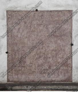 Photo Texture of Memorial Plaque 0001